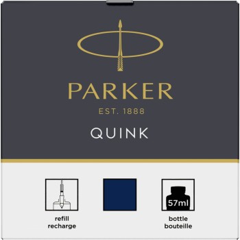 Флакон с сине-черными чернилами для перьевых ручек Parker, Bottle Quink Z13